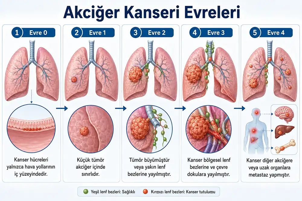 Akciğer kanseri evreleri